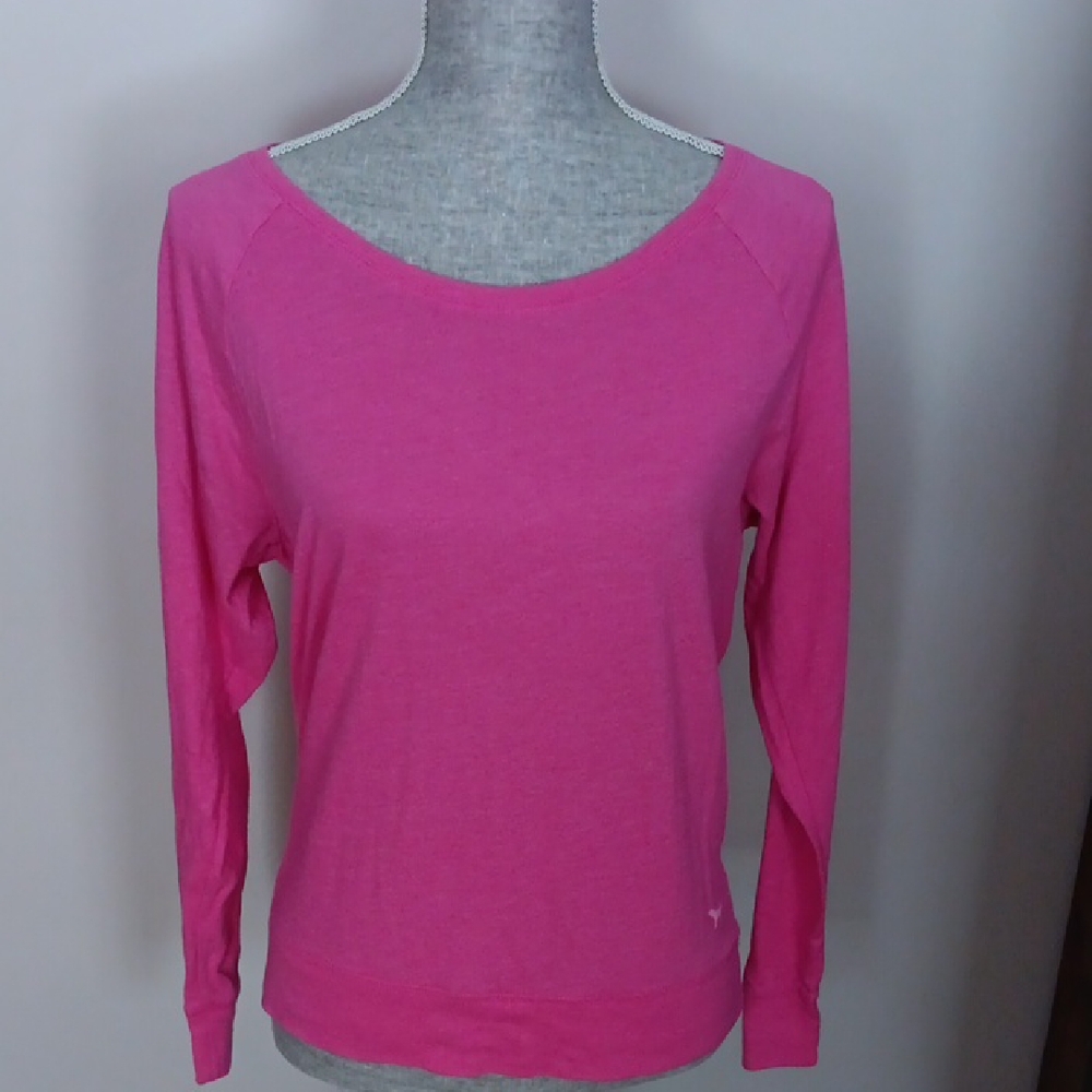 PINK Vintage Victoria's Secret PINK Long Sleeve pink Top Size S-P